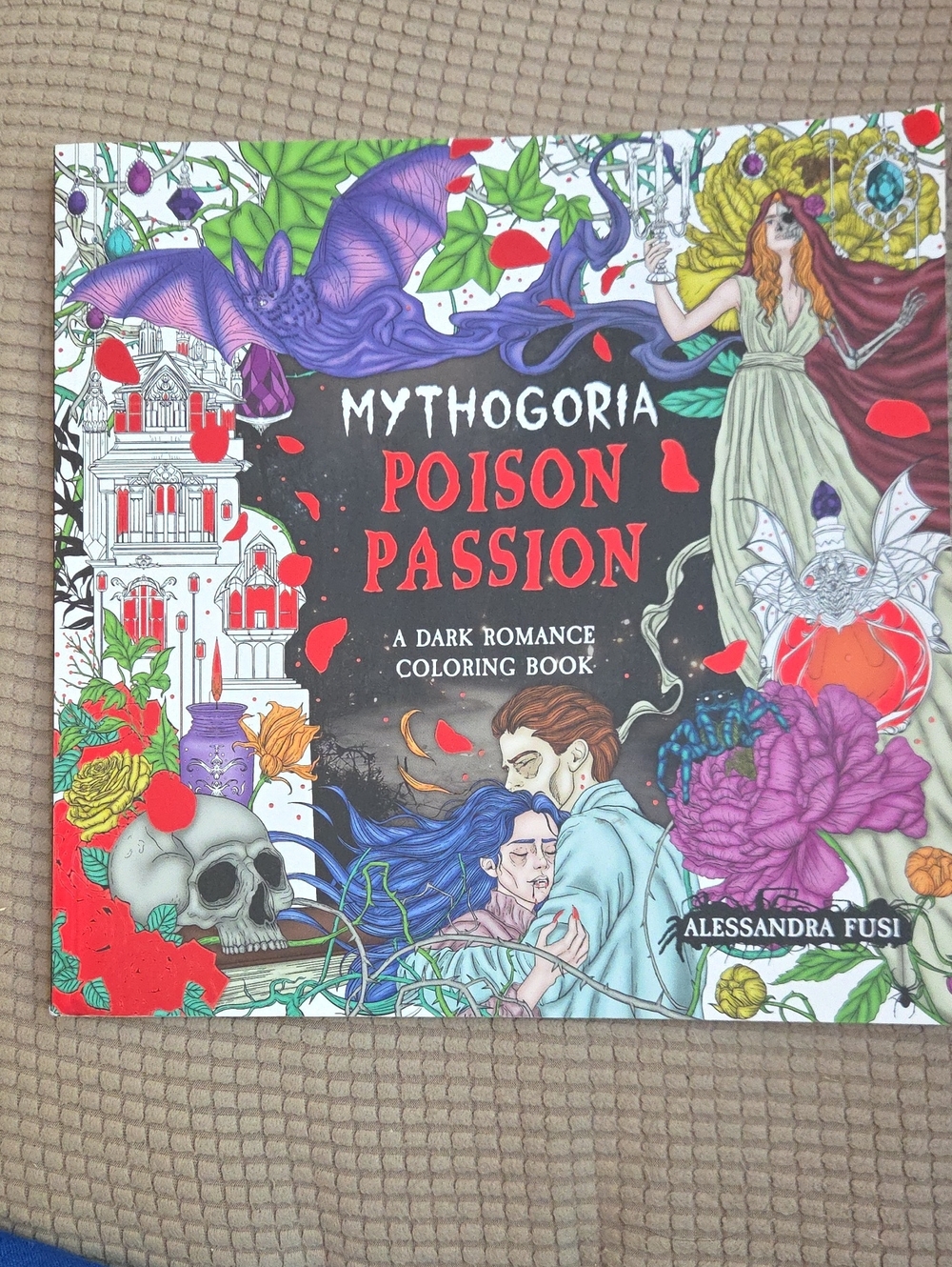 Mythogoria Poison Passion Coloring Book - Purple/Red Cover by Alessandra Fusi